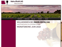 Tablet Screenshot of hahn-rickli.ch